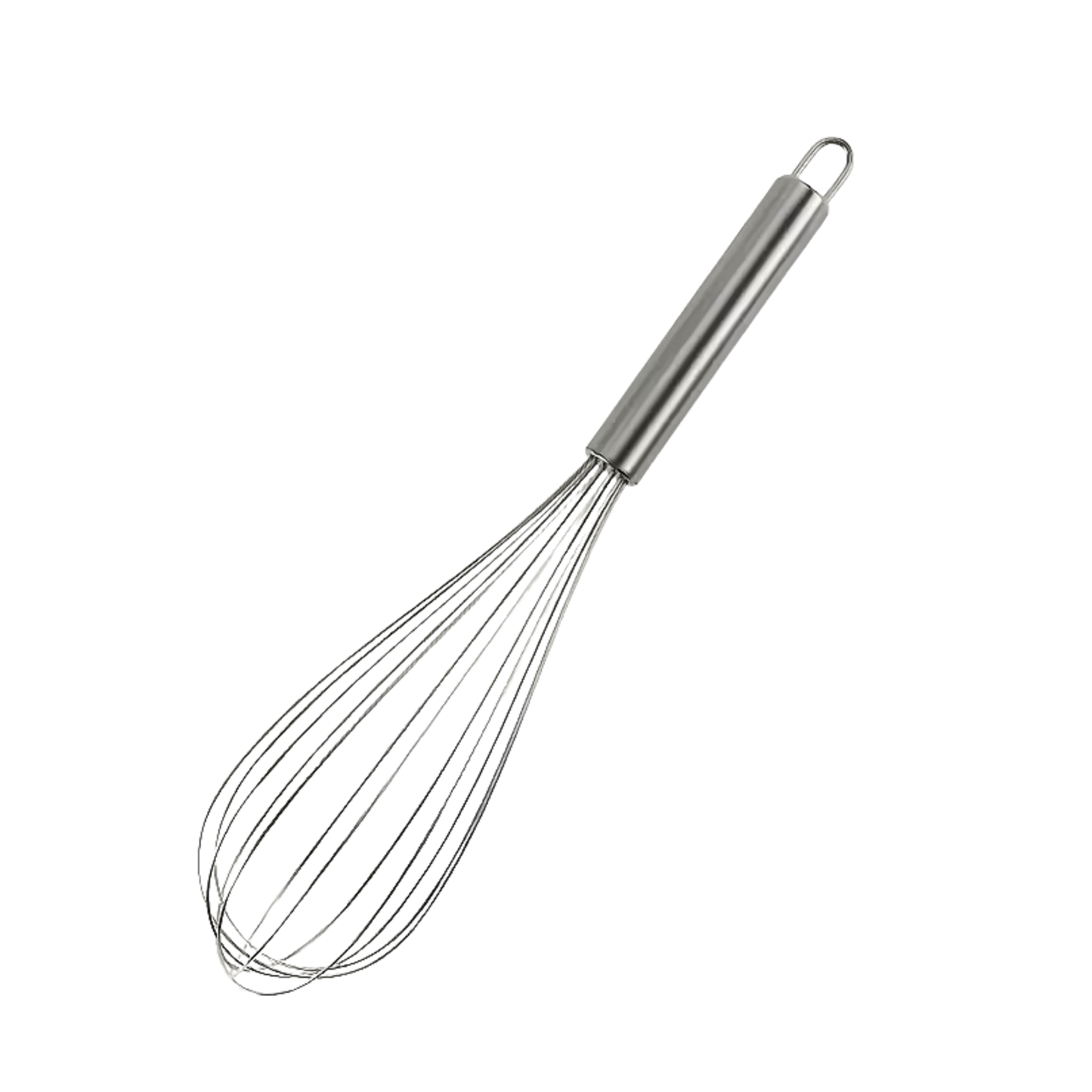 1pc, 420 Stainless Steel Egg Beater, Perfect for Non-Stick Cookware, Milk, Heat Resistant Kitchen Whisk, Suitable for Whipping Eggs, Cooking, Baking and Soda Mixing