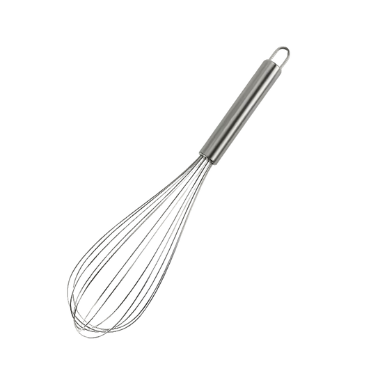 1pc, 420 Stainless Steel Egg Beater, Perfect for Non-Stick Cookware, Milk, Heat Resistant Kitchen Whisk, Suitable for Whipping Eggs, Cooking, Baking and Soda Mixing
